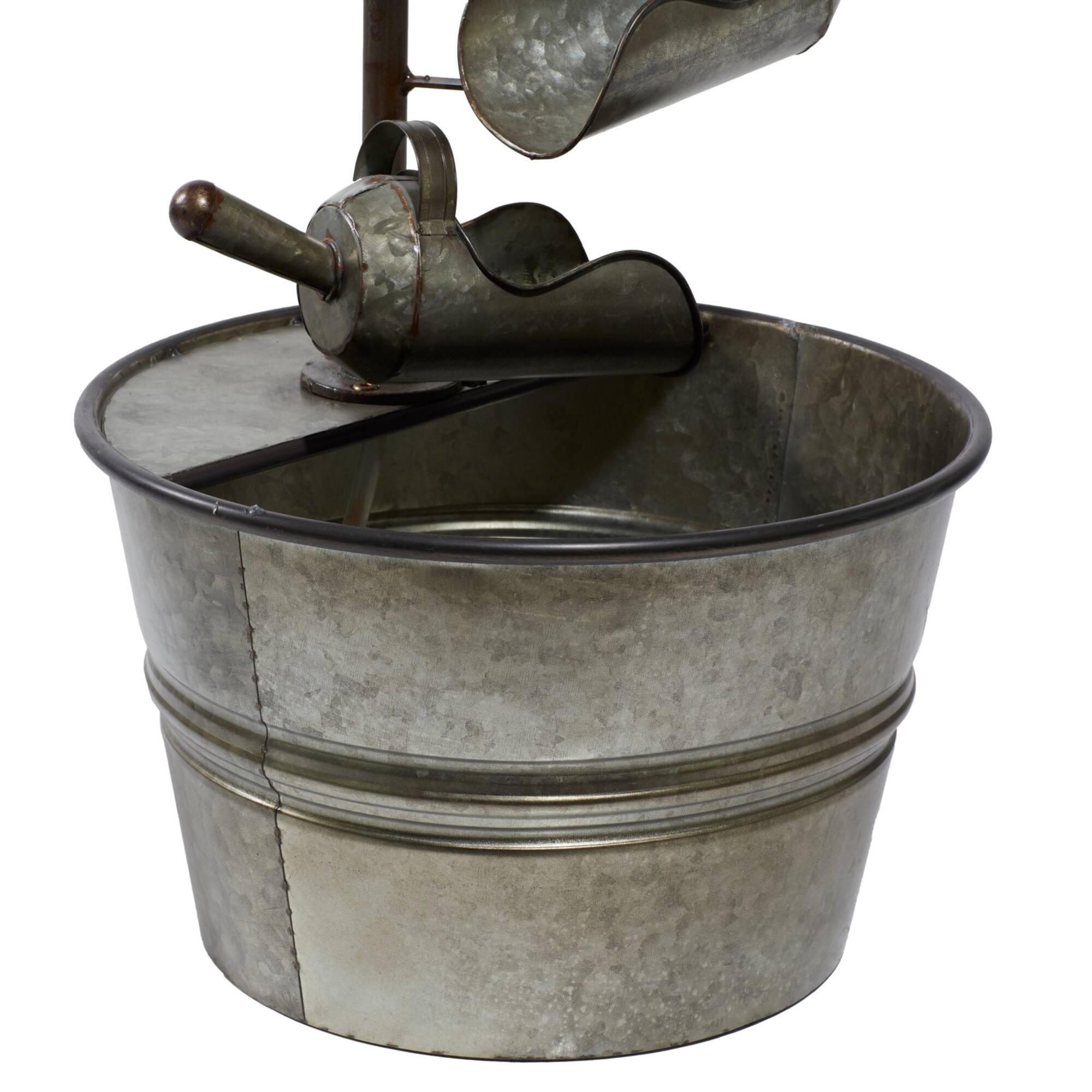 28" Gray Iron Farmhouse Fountain